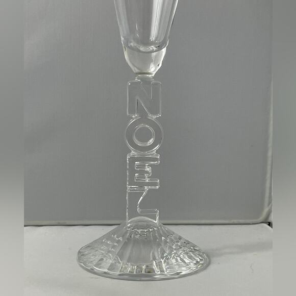 Pair NOEL Cristal d'Arques Durand Crystal Stem Drinking Goblet or Wine Glass - Picture 3 of 7